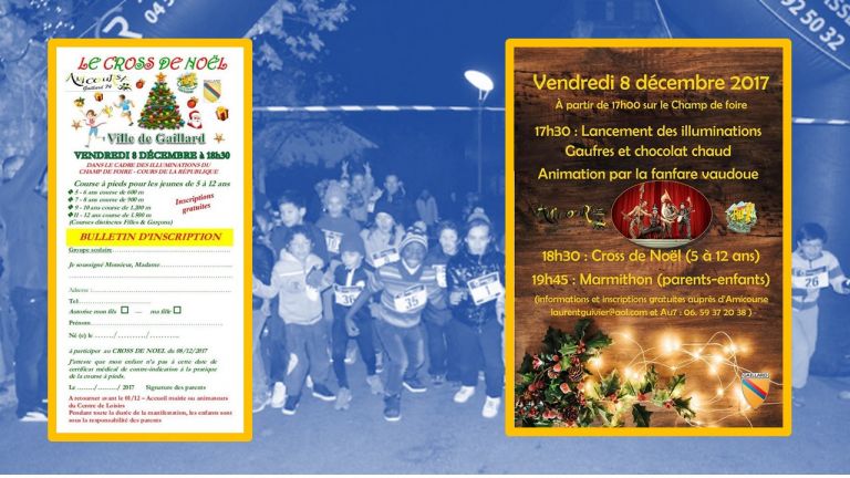 Cross de Noël de Gaillard le vendredi 8 décembre