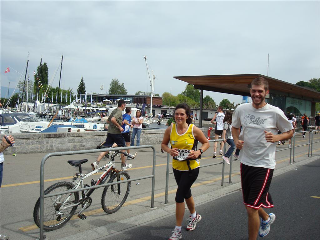 Geneve marathon, Bravo Fernande 4h03’40, Marcelle et Gilbert