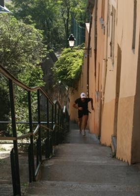 Francoise et Jean-Pascal à l&rsquo;Urban Trail de Lyon