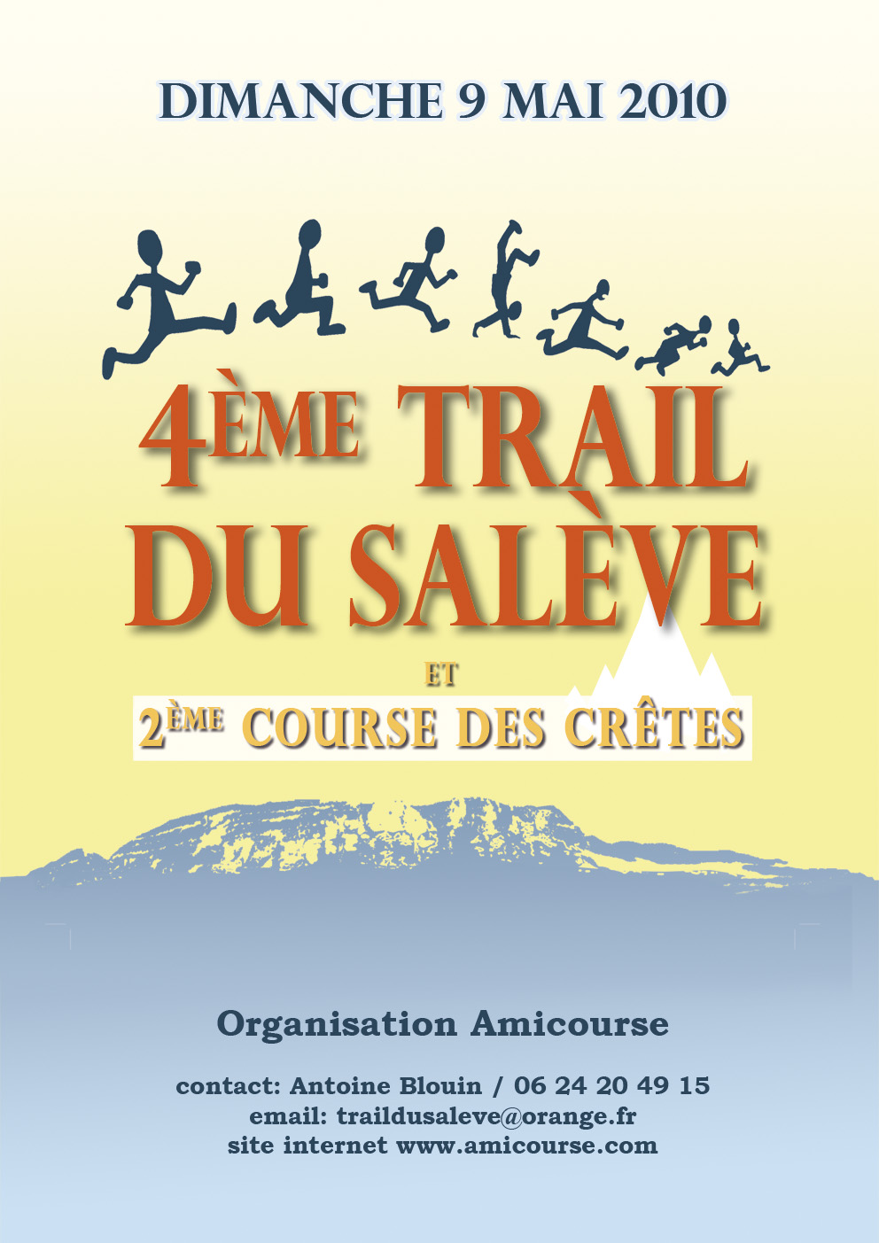 Trail du Salève 2010, les inscriptions sont ouvertes et parcours modifié