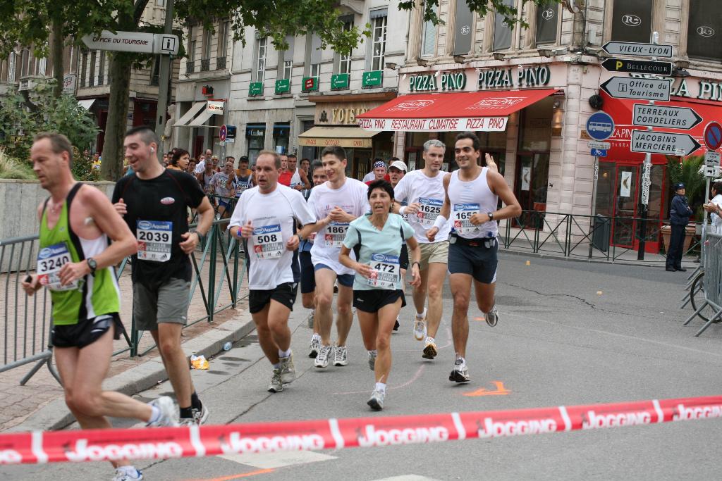André au Marathon de Lyon