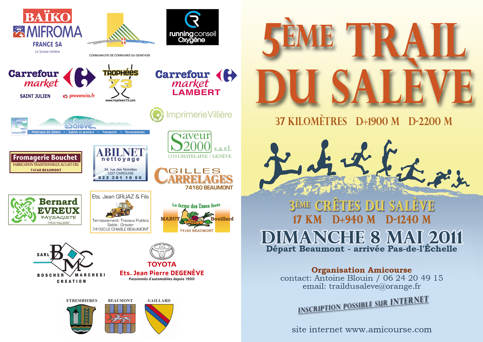 Les inscriptions pour le trail du Salève 2011 sont ouvertes !