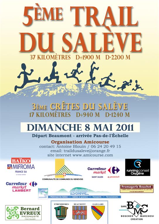 Quelques infos concernant le trail du Salève 2011