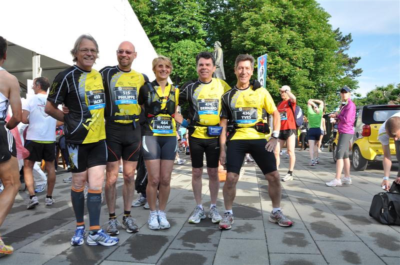 Philippe sur un nuage au Genève Marathon !