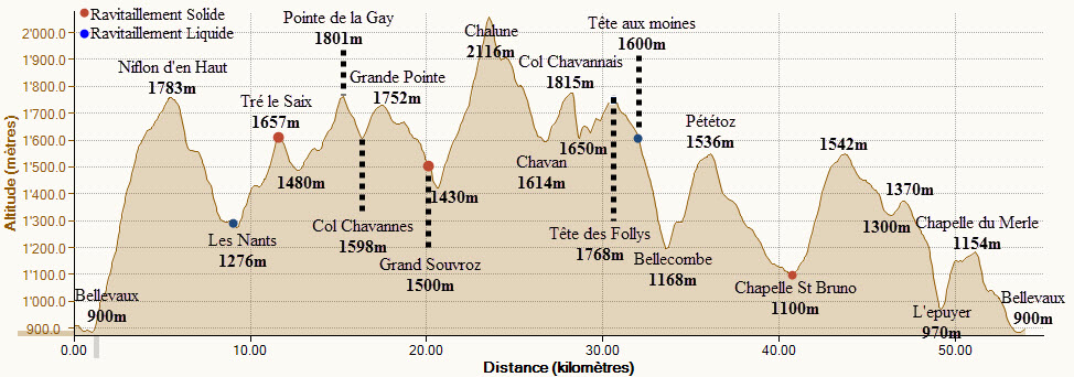 Marie Hélène au trail des Allobroges