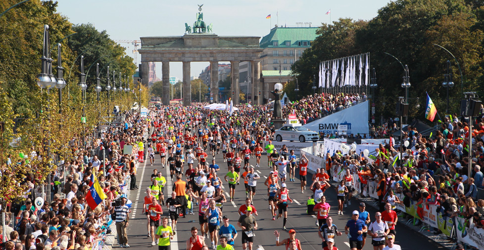 Marie au marathon de Berlin