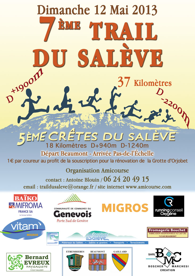 Les inscriptions pour le trail du Salève 2013 sont ouvertes !