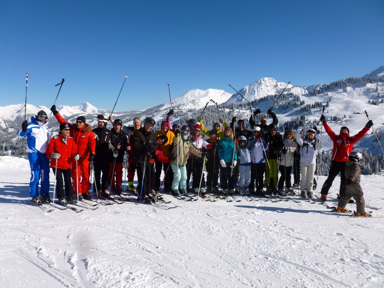 Magnifique sortie ski aux Gets