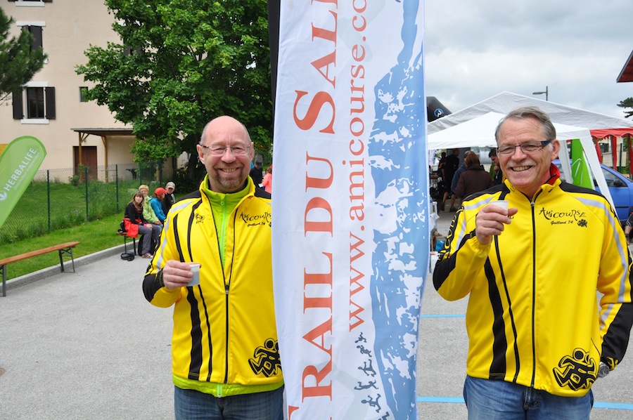 A l’arrivée du trail du Salève 2013 au Pas de l’échelle