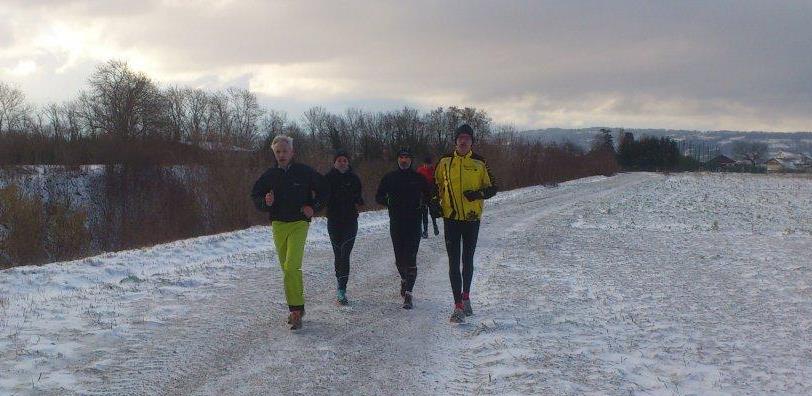 Entrainements sous la neige !