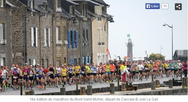 Christine et Jean-Marc au Marathon du Mont-Saint-Michel