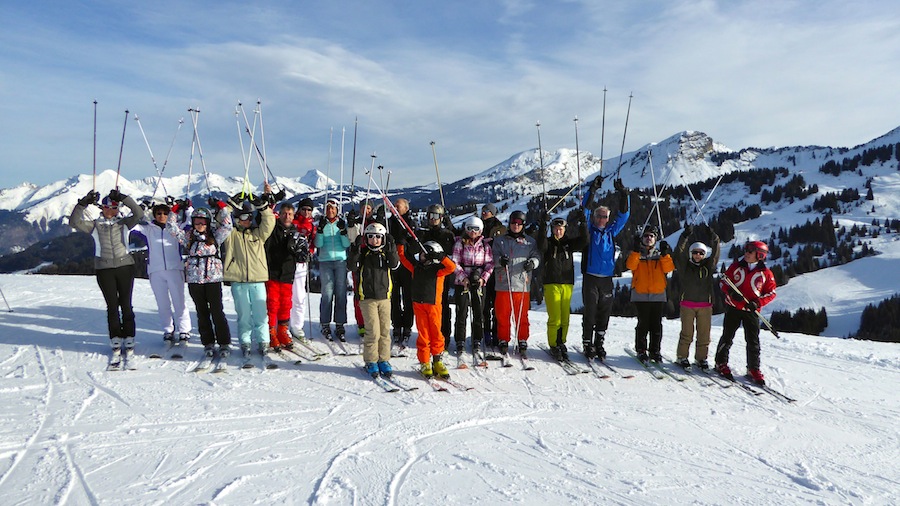 Une magnifique journée de ski