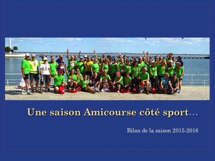 AG et bilan sportif de la saison 2105-2016