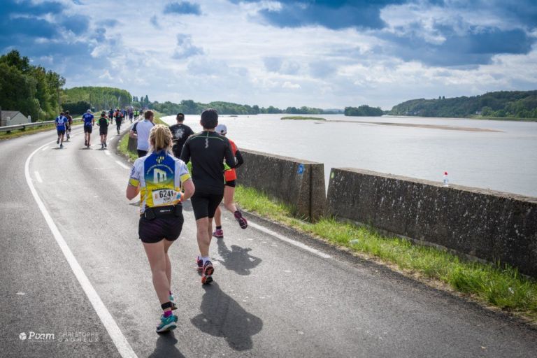 Annick inaugure le marathon de la Loire
