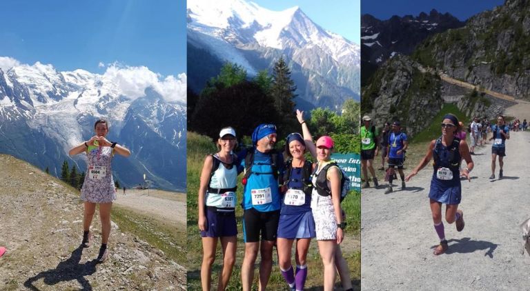 Beau quatuor au cross du Mont-Blanc