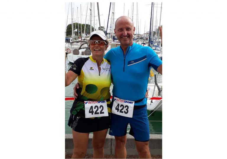 Isabelle au Trail du Fort Boyard