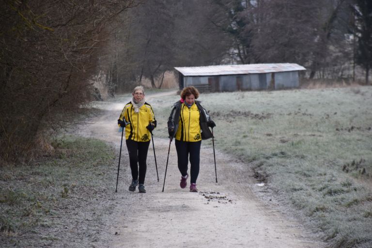 Footing et Marche par un beau froid vif !