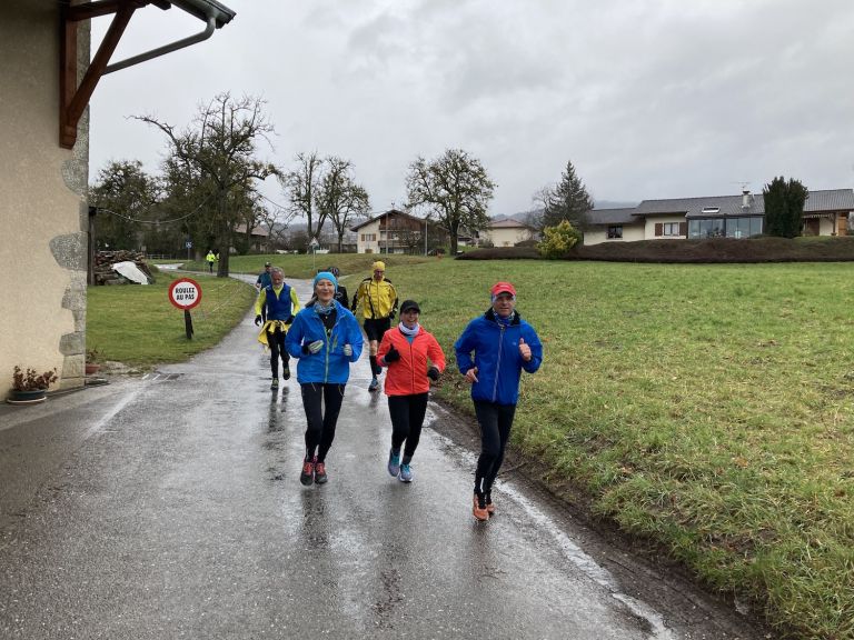 Running dominical sous la pluie