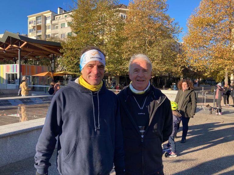 Pierre et Jeff aux Foulées Annemassiennes