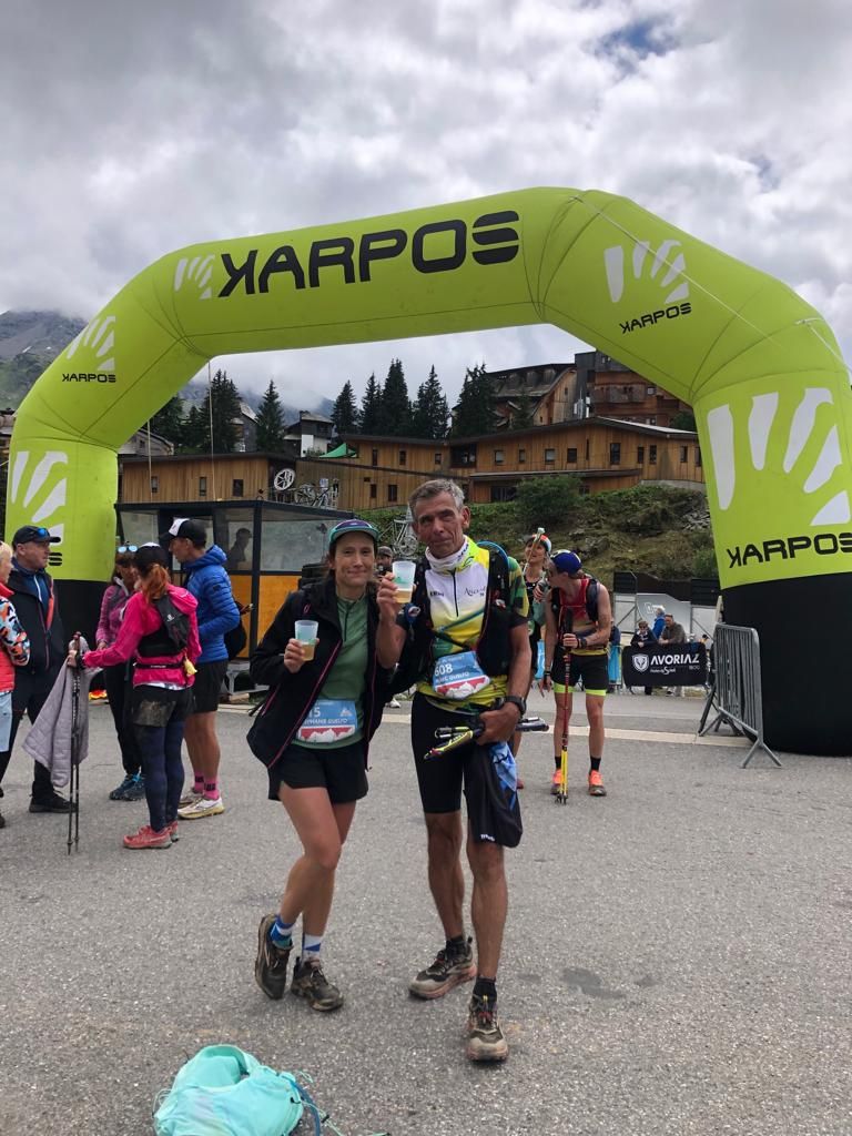 Marc et Stéphanie sur le trail des hauts forts