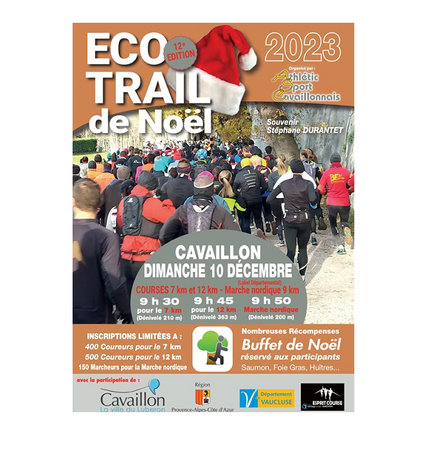 Ecotrail de Noel à Cavaillon